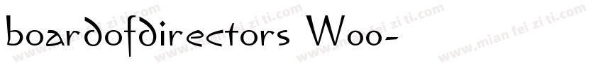 boardofdirectors W00字体转换